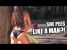 Hot Girl PEES Like A Man
